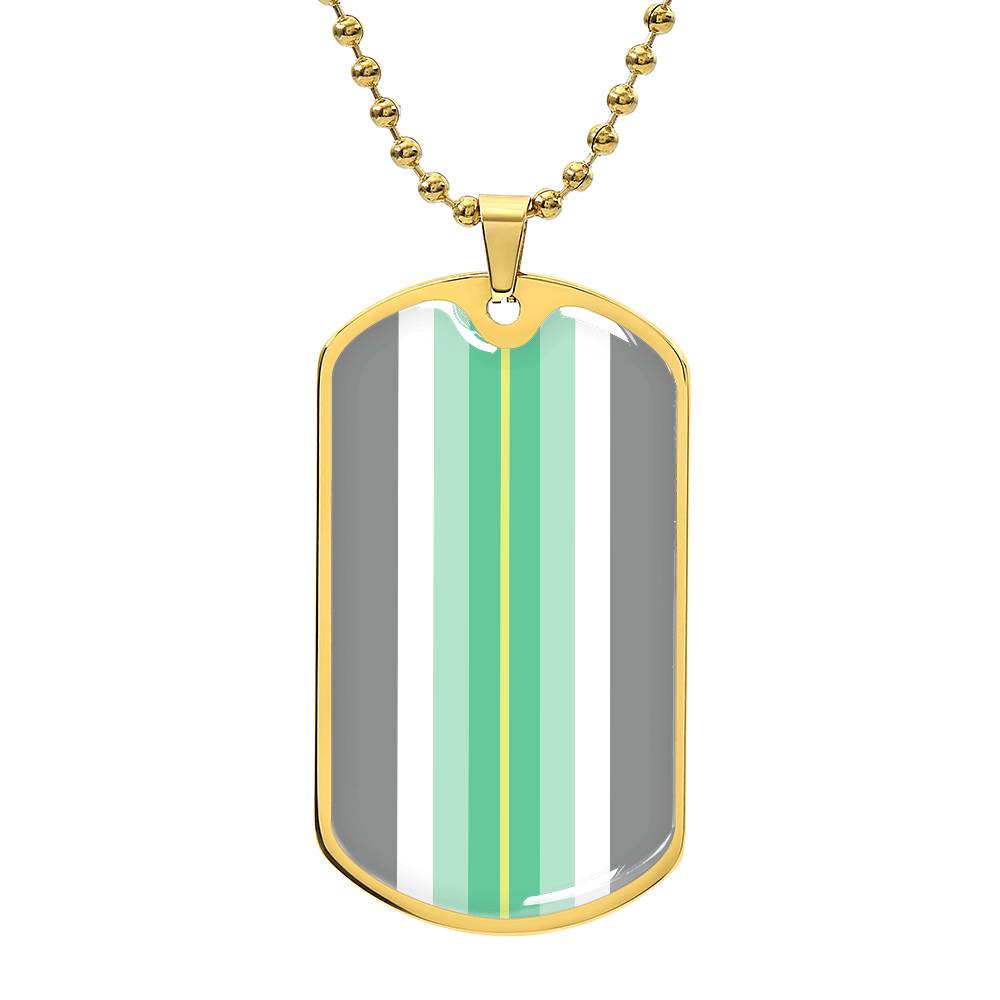 Pride Dog Tag Style Necklace - Engravable Collection 2