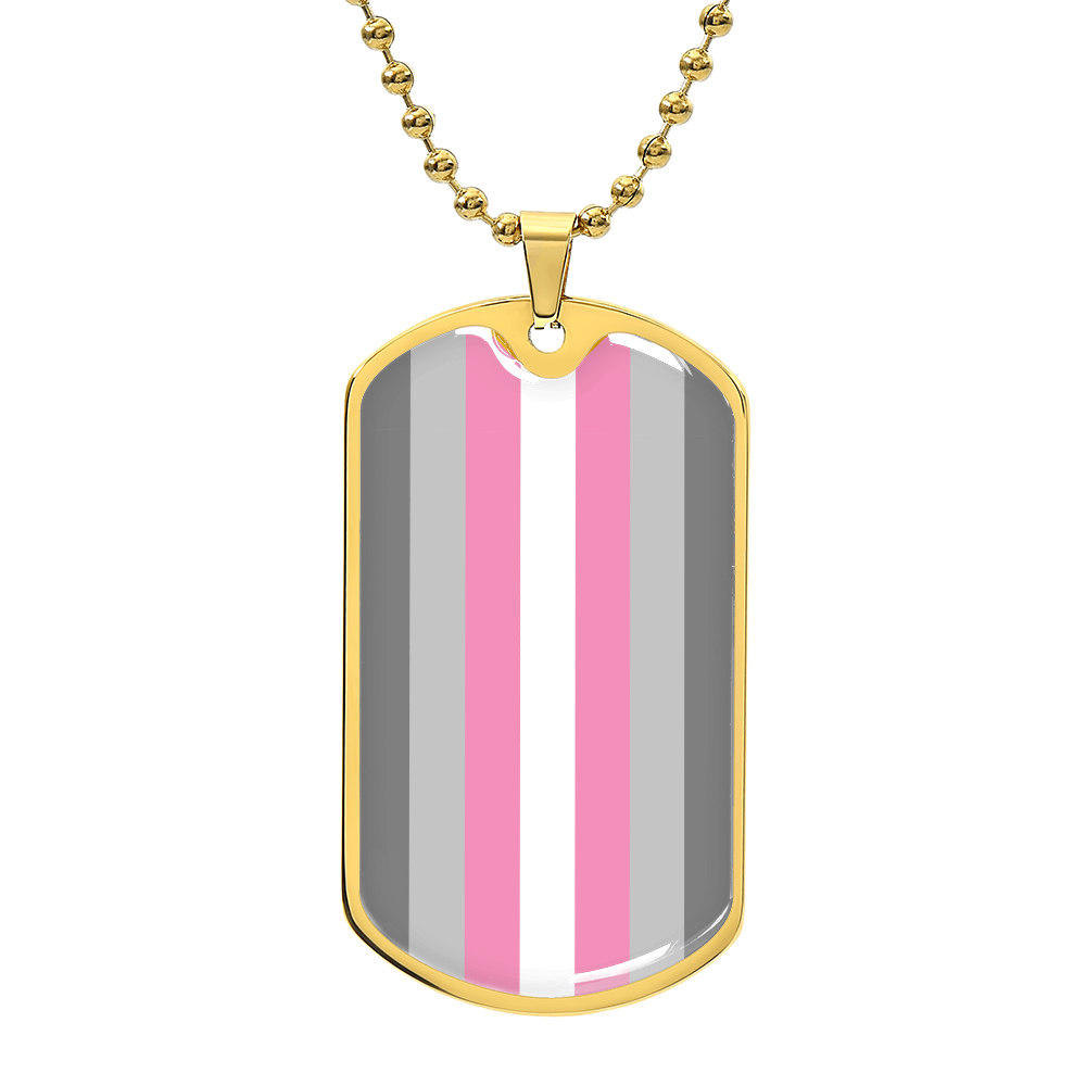 Pride Dog Tag Style Necklace - Engravable Collection 2