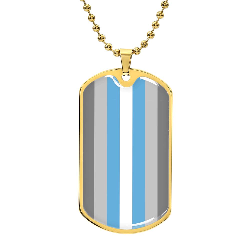 Pride Dog Tag Style Necklace - Engravable Collection 2