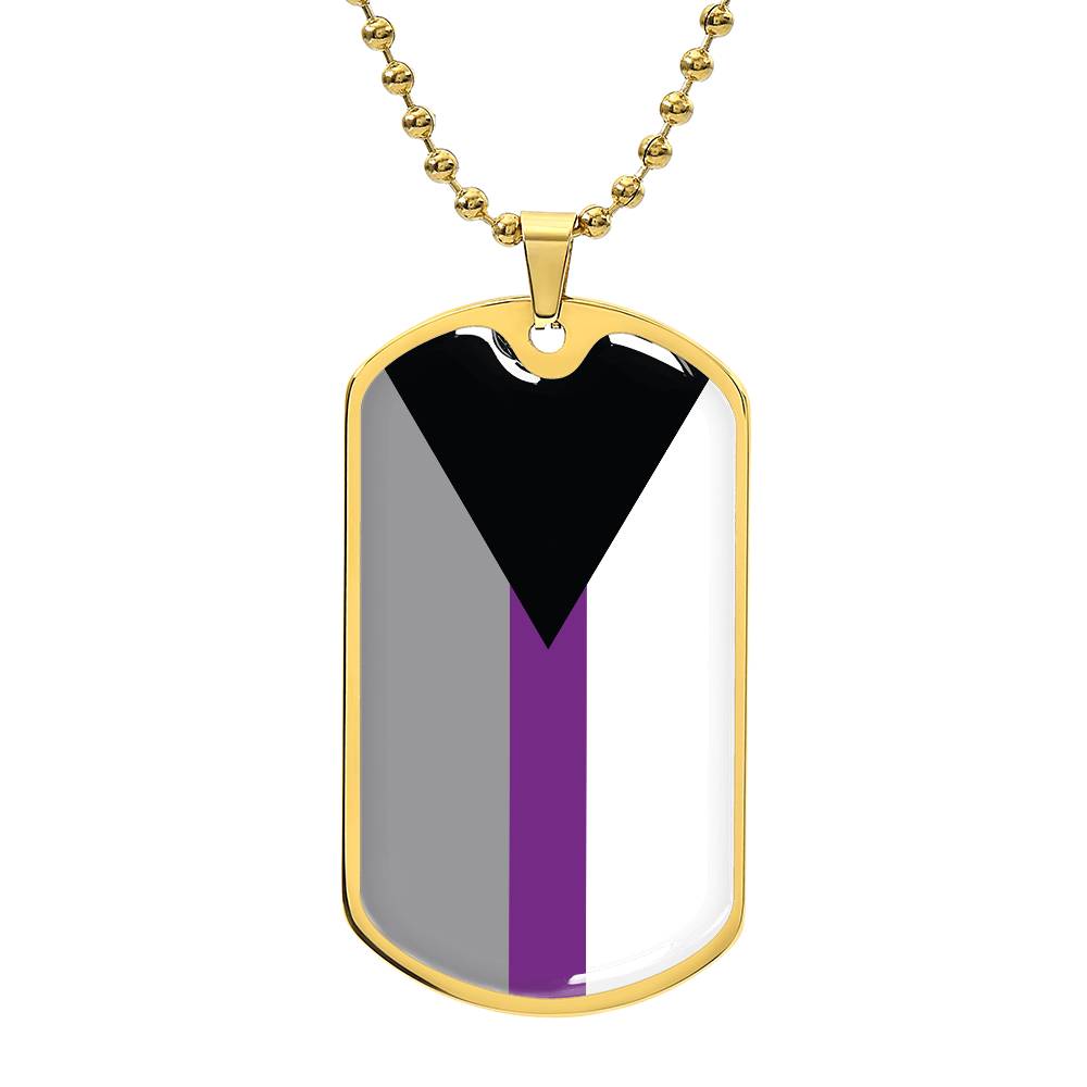 Pride Dog Tag Style Necklace - Engravable Collection 2