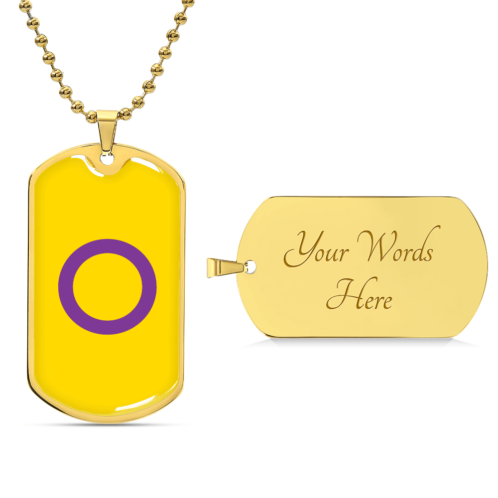 Pride Dog Tag Style Necklace - Engravable Collection 2