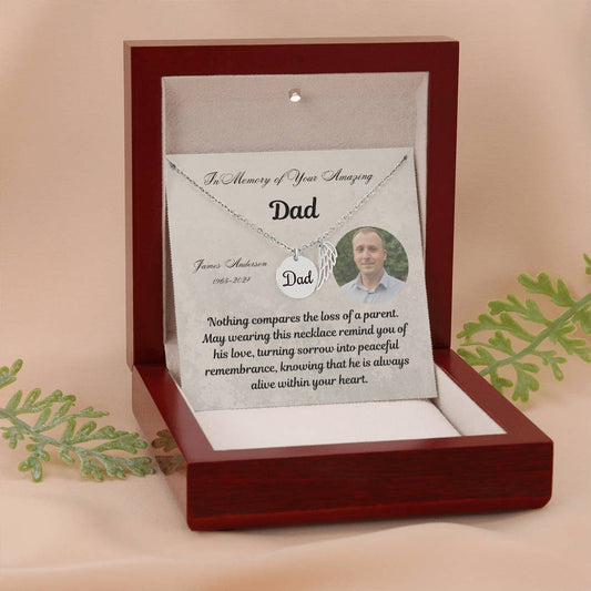 Dad Necklace Sympathy Gift Memorial Keepsake