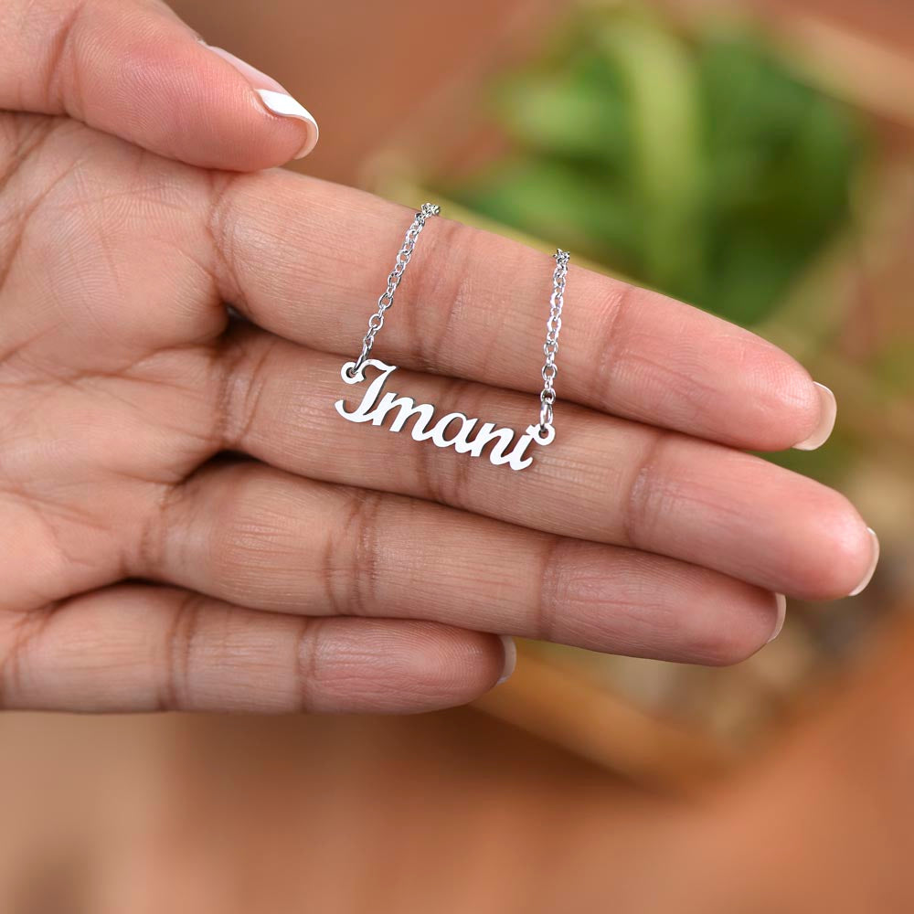 To Daughter from Dad Personalized Name Necklace