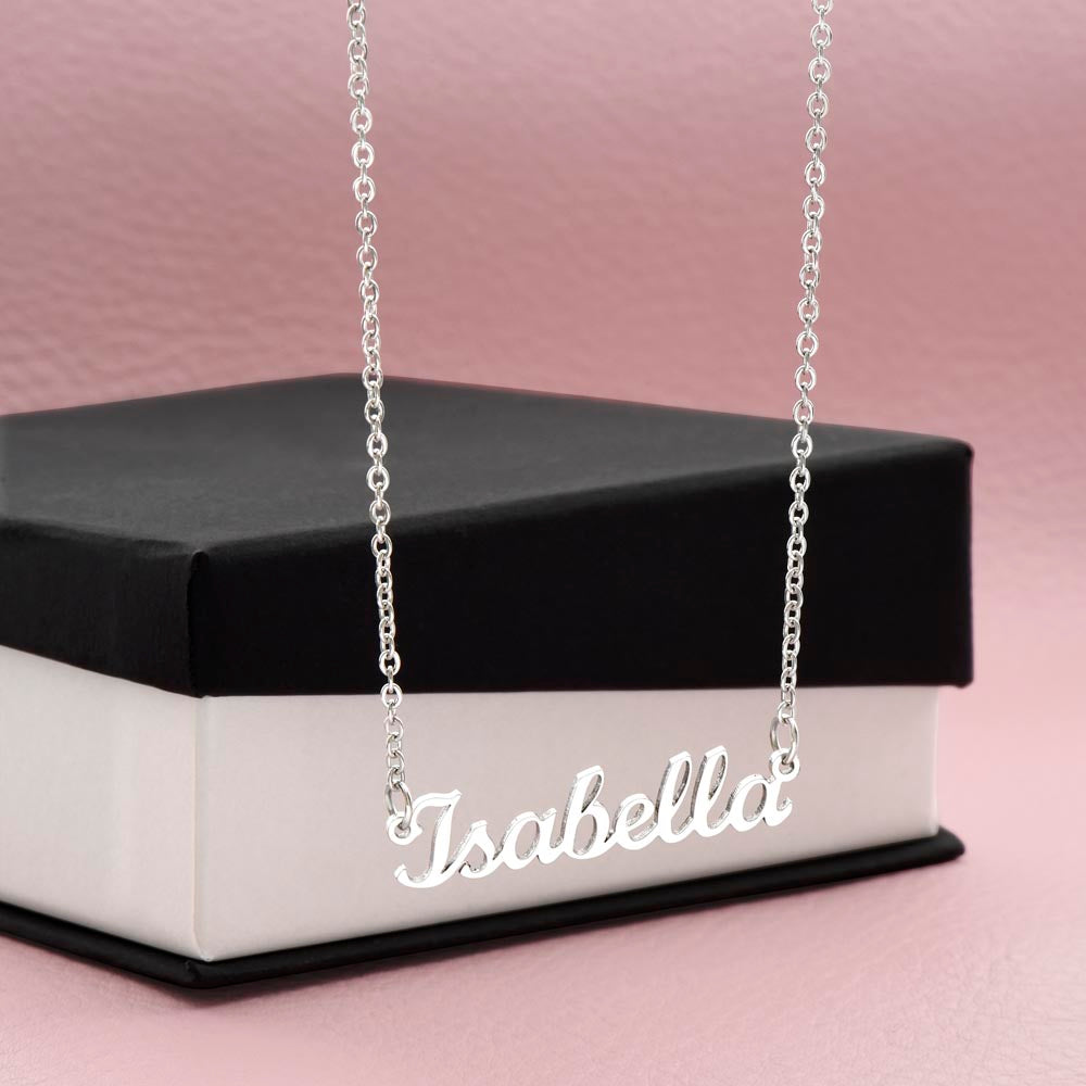 To Daughter from Dad Personalized Name Necklace