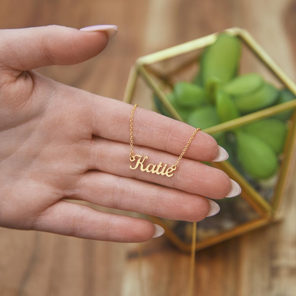 To Daughter from Dad Personalized Name Necklace