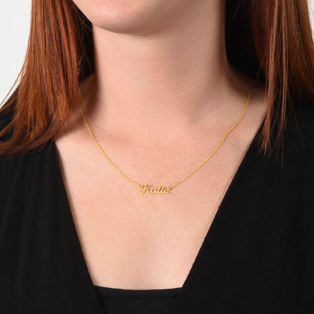 To Daughter from Dad Personalized Name Necklace