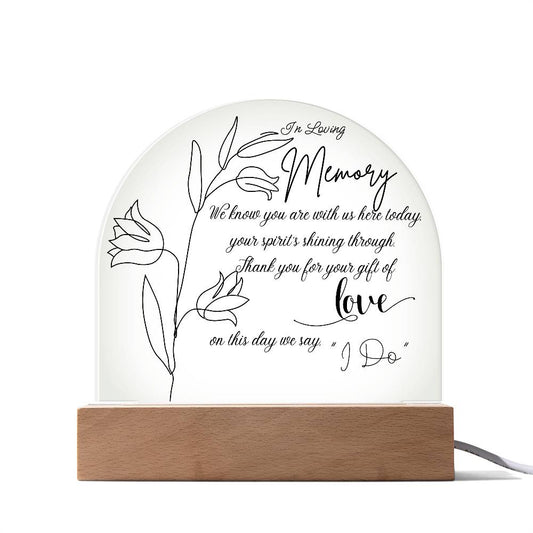 In Loving Memory Wedding Sign, Wedding Wooden Decorations for Reception, Memorial Table Sign for Wedding, Sympathy Gift for Weddings Gifts Anniversaries Reunions