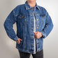 The High Priestess Tarot Card Denim Jacket | Oversized Boyfriend-Style Women's Jacket with LOTS of Pockets