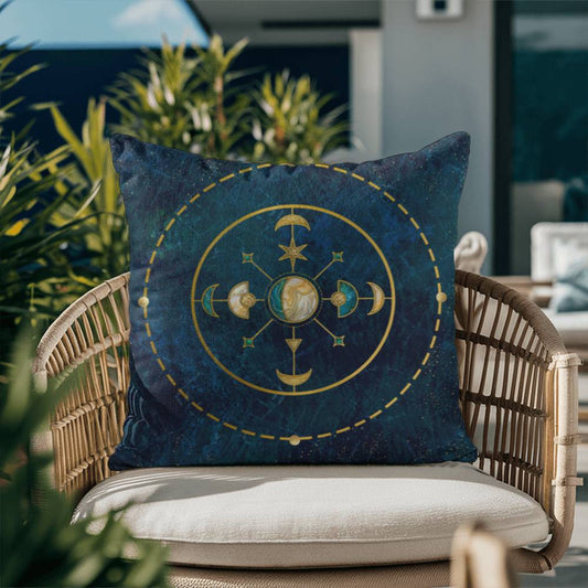 Celestial Fantasy Pillow Cover with Optional Insert