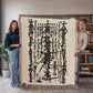 Nam Myoho Renge Kyo Woven Blanket with Fringe