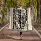 Nam Myoho Renge Kyo Woven Blanket with Fringe