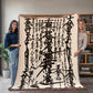 Nam Myoho Renge Kyo Woven Blanket with Fringe