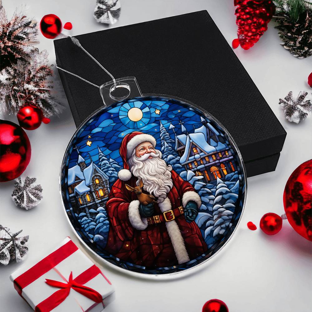 Holiday Acrylic Ornament with Personalization