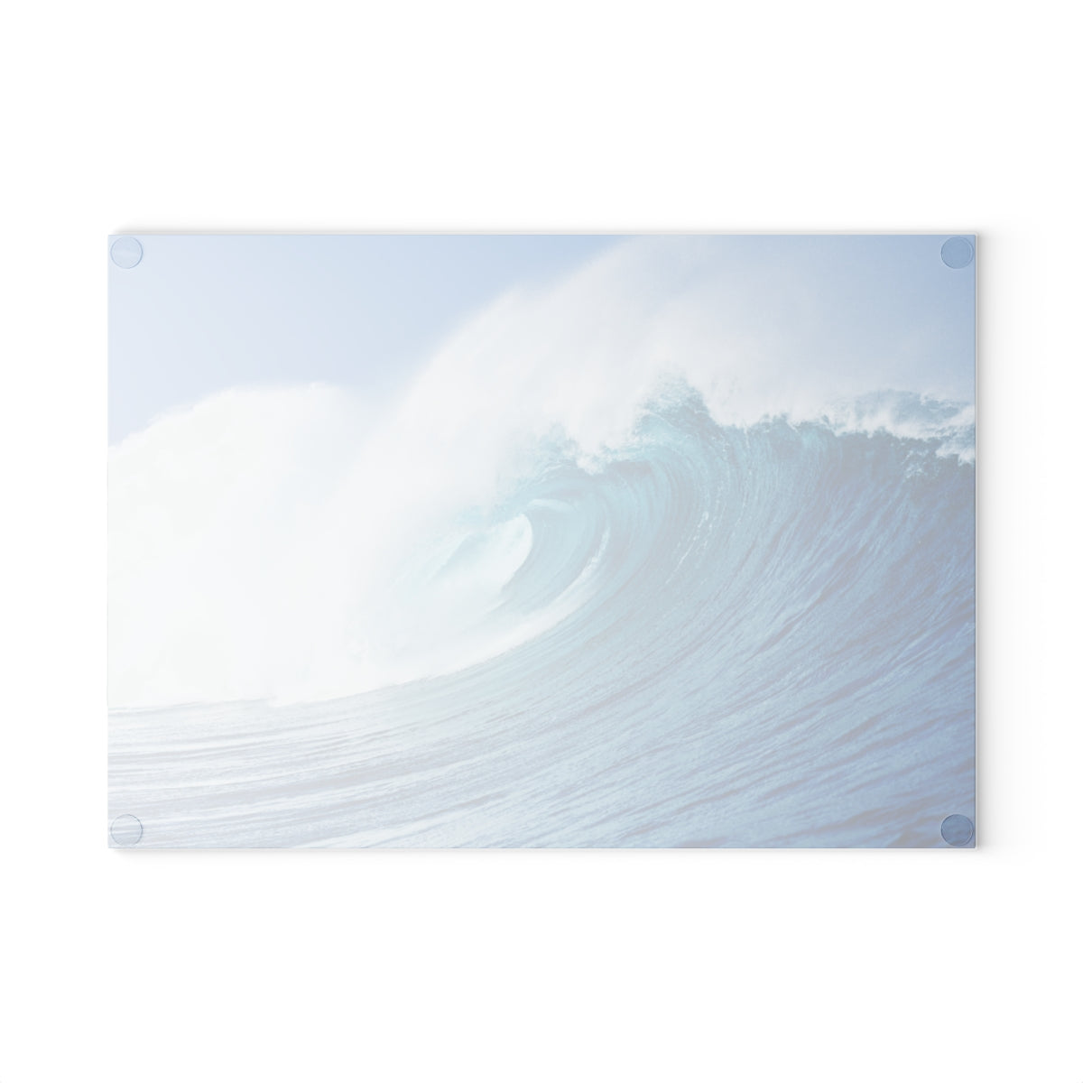 Glass Cutting Board, Curling Wave - Two Sizes Available!