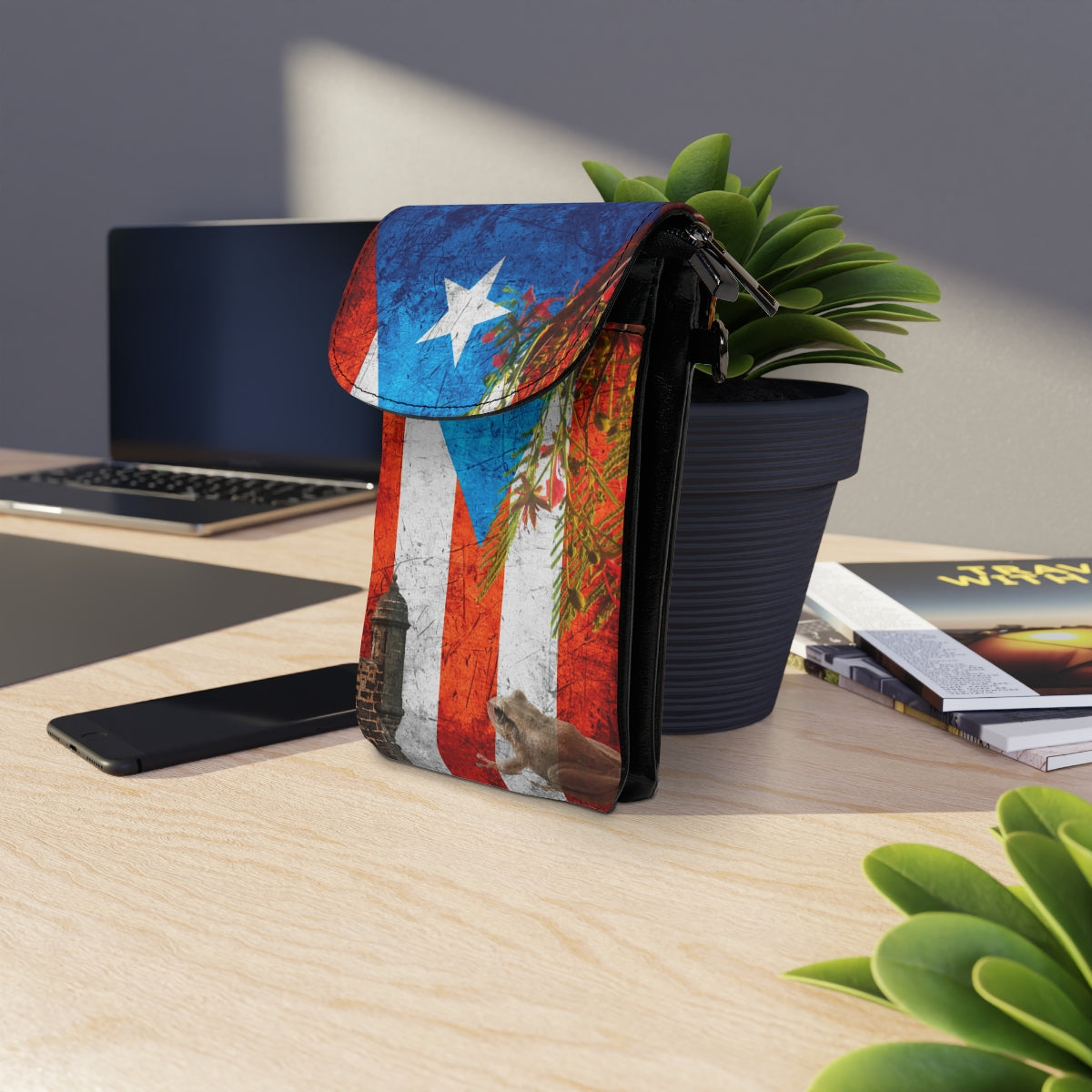 Puerto Rico Pride Small Cell Phone Wallet