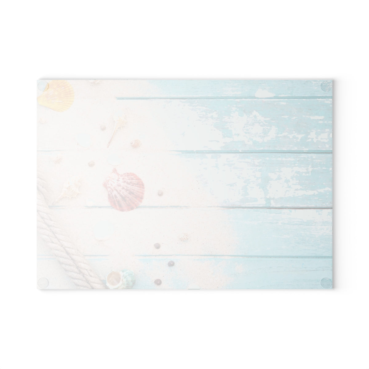 Glass Cutting Board, Boardwalk Shells - Two Sizes Available1