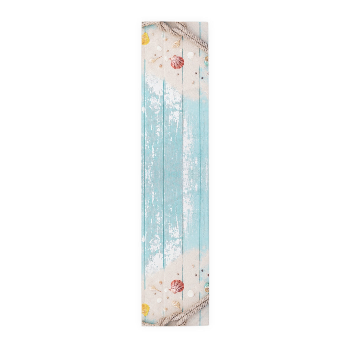 Table Runner Boardwalk Seashells available in 2 sizes, Cotton OR Polyester