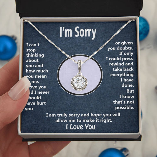 I'm Sorry Eternal Hope Pendant Necklace