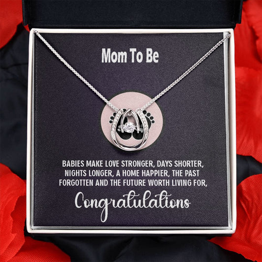 Mom-To-Be Lucky in Love Pendant Necklace