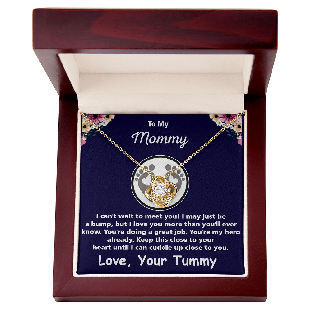Mommy-To-Be Pendant Necklace Message from Baby