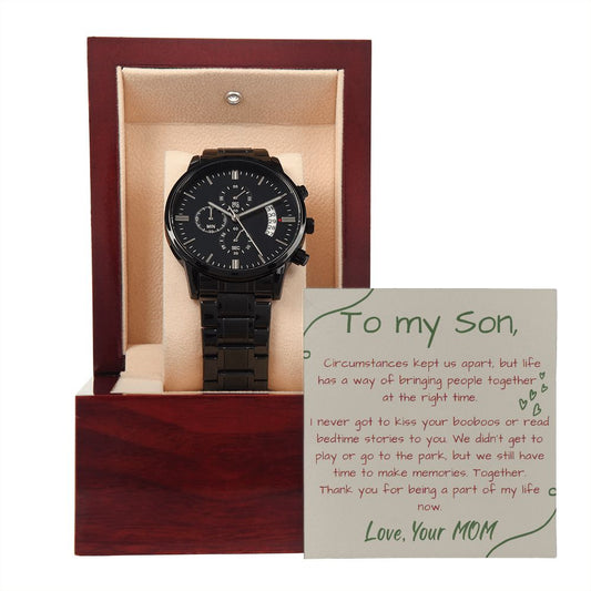 To Son from Bio Mom | Message from Birth Mother to Adopted Child | Emotional, Heartfelt Gift for Reunions, Birthday, Father's Day