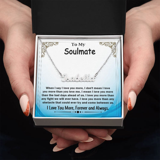 Soulmate Personalized Name Necklace