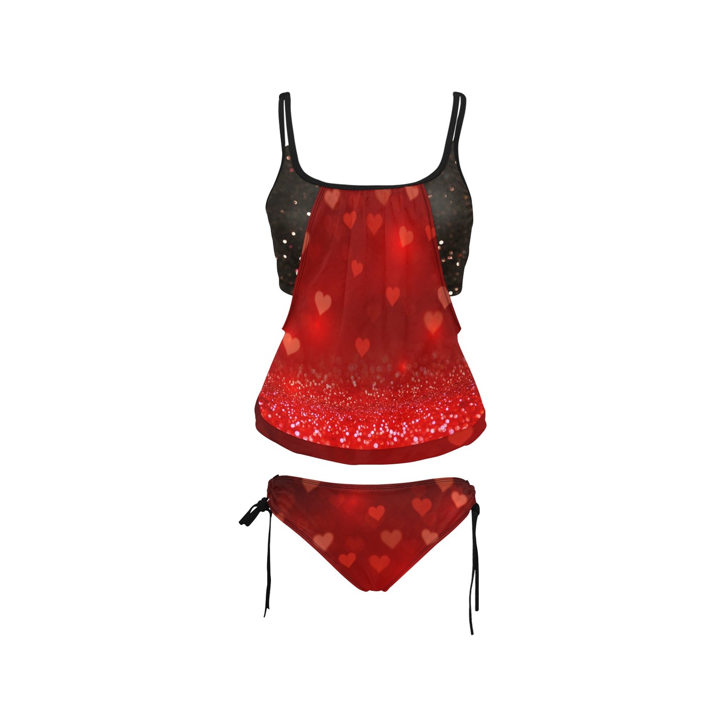 Valentine Hearts Women's Tankini Swimsuit Set